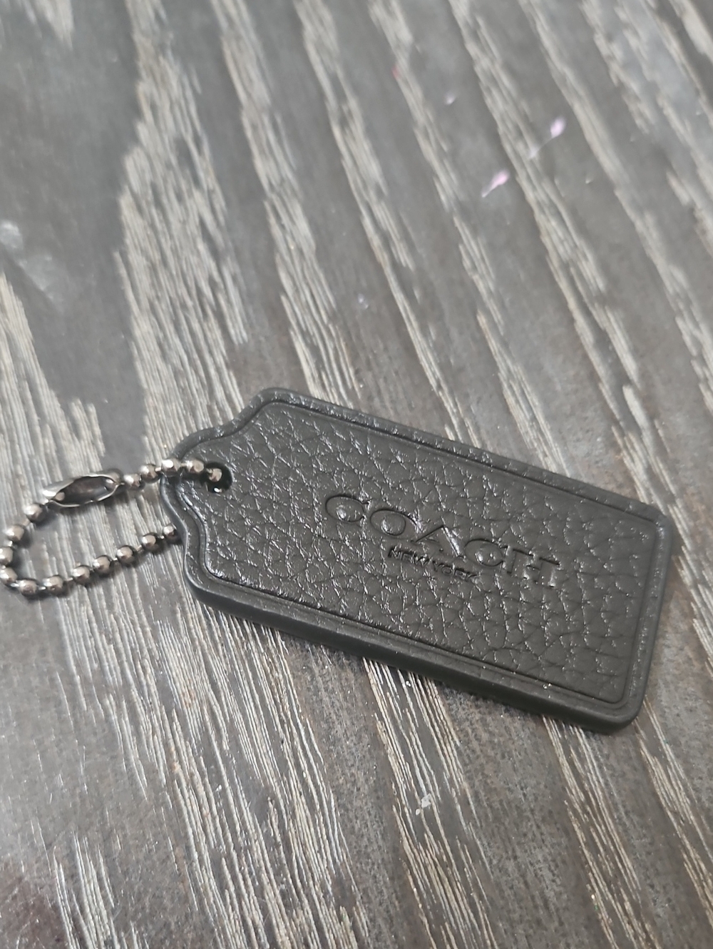 Coach Leather Hang Tag